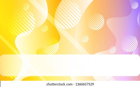 Abstract Background With Wave Gradient Shape, Line, Circle, Space for Text. For Your Design Landing Page Wallpapers Presentation. Vector Illustration with Color Gradient