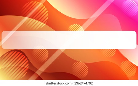 Abstract Background With Wave Gradient Shape, Line, Circle, Space for Text. For Business Presentation Wallpaper, Flyer, Cover. Vector Illustration with Color Gradient