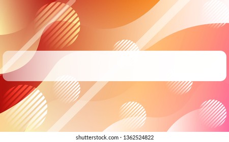 Abstract Background With Wave Gradient Shape, Line, Circle, Space for Text. For Business Presentation Wallpaper, Flyer, Cover. Vector Illustration with Color Gradient