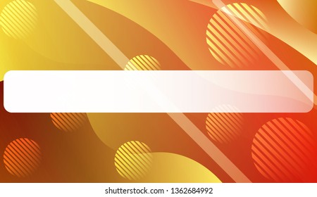 Abstract Background With Wave Gradient Shape, Line, Circle, Space for Text. For Business Presentation Wallpaper, Flyer, Cover. Vector Illustration with Color Gradient