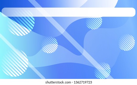 Abstract Background With Wave Gradient Shape, Line, Circle, Space for Text. For Business Presentation Wallpaper, Flyer, Cover. Vector Illustration with Color Gradient