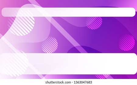 Abstract Background With Wave Gradient Shape, Line, Circle, Space for Text. For Business Presentation Wallpaper, Flyer, Cover. Vector Illustration with Color Gradient