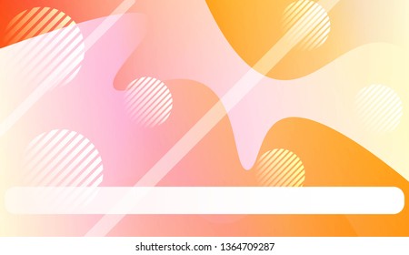 Abstract Background With Wave Gradient Shape, Line, Circle, Space for Text. For Your Design Landing Page Wallpapers Presentation. Vector Illustration with Color Gradient