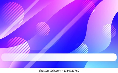 Abstract Background With Wave Gradient Shape, Line, Circle, Space for Text. For Your Design Landing Page Wallpapers Presentation. Vector Illustration with Color Gradient