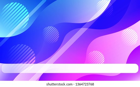 Abstract Background With Wave Gradient Shape, Line, Circle, Space for Text. For Your Design Landing Page Wallpapers Presentation. Vector Illustration with Color Gradient