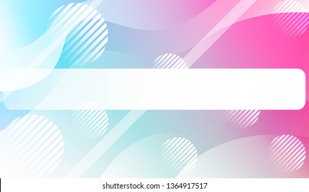 Abstract Background With Wave Gradient Shape, Line, Circle, Space for Text. For Your Design Landing Page Wallpapers Presentation. Vector Illustration with Color Gradient