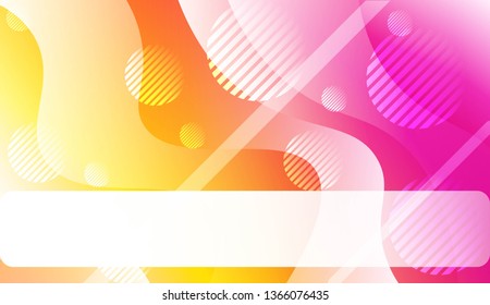 Abstract Background With Wave Gradient Shape, Line, Circle, Space for Text. For Your Design Landing Page Wallpapers Presentation. Vector Illustration with Color Gradient