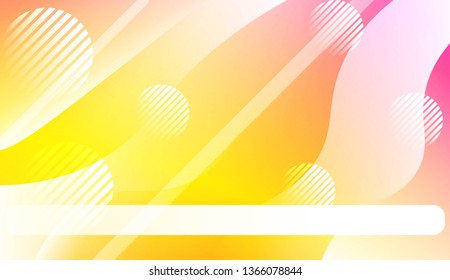 Abstract Background With Wave Gradient Shape, Line, Circle, Space for Text. For Your Design Landing Page Wallpapers Presentation. Vector Illustration with Color Gradient