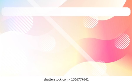 Abstract Background With Wave Gradient Shape, Line, Circle, Space for Text. For Your Design Landing Page Wallpapers Presentation. Vector Illustration with Color Gradient