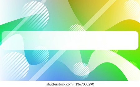 Abstract Background With Wave Gradient Shape, Line, Circle, Space for Text. For Your Design Landing Page Wallpapers Presentation. Vector Illustration with Color Gradient