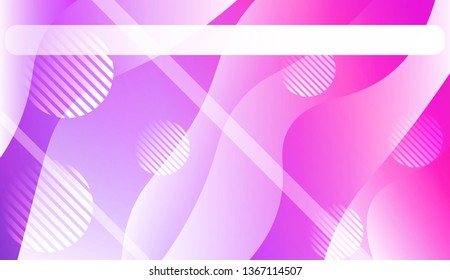 Abstract Background With Wave Gradient Shape, Line, Circle, Space for Text. For Your Design Landing Page Wallpapers Presentation. Vector Illustration with Color Gradient