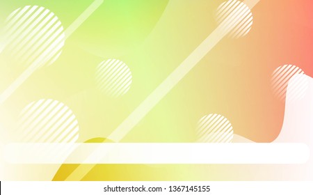 Abstract Background With Wave Gradient Shape, Line, Circle, Space for Text. For Your Design Landing Page Wallpapers Presentation. Vector Illustration with Color Gradient