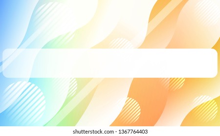Abstract Background With Wave Gradient Shape, Line, Circle, Space for Text. For Your Design Landing Page Wallpapers Presentation. Vector Illustration with Color Gradient