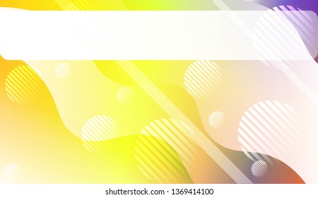 Abstract Background With Wave Gradient Shape, Line, Circle, Space for Text. For Your Design Landing Page Wallpapers Presentation. Vector Illustration with Color Gradient