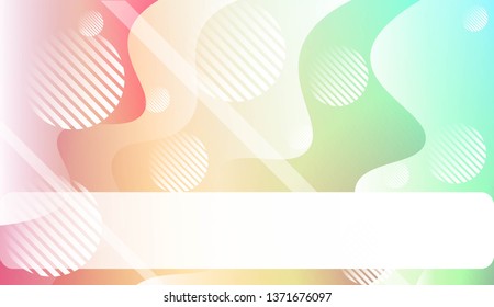Abstract Background With Wave Gradient Shape, Line, Circle, Space for Text. For Your Design Landing Page Wallpapers Presentation. Vector Illustration with Color Gradient