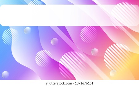 Abstract Background With Wave Gradient Shape, Line, Circle, Space for Text. For Your Design Landing Page Wallpapers Presentation. Vector Illustration with Color Gradient