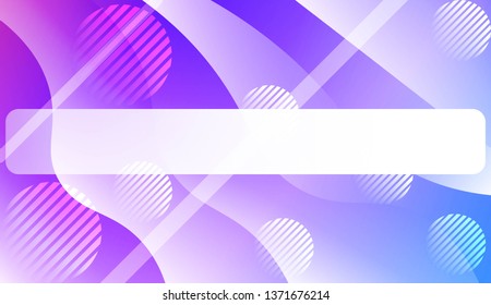 Abstract Background With Wave Gradient Shape, Line, Circle, Space for Text. For Your Design Landing Page Wallpapers Presentation. Vector Illustration with Color Gradient