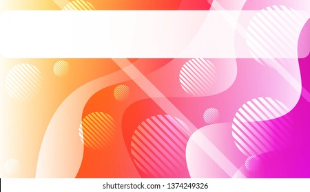Abstract Background With Wave Gradient Shape, Line, Circle, Space for Text. For Your Design Landing Page Wallpapers Presentation. Vector Illustration with Color Gradient