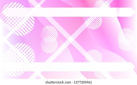 Abstract Background With Wave Gradient Shape, Line, Circle, Space for Text. For Your Design Landing Page Wallpapers Presentation. Vector Illustration with Color Gradient