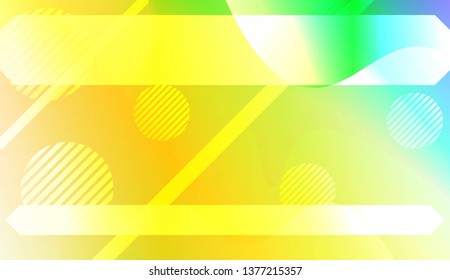 Abstract Background With Wave Gradient Shape, Line, Circle, Space for Text. For Your Design Landing Page Wallpapers Presentation. Vector Illustration with Color Gradient