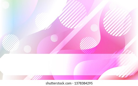 Abstract Background With Wave Gradient Shape, Line, Circle, Space for Text. For Your Design Landing Page Wallpapers Presentation. Vector Illustration with Color Gradient
