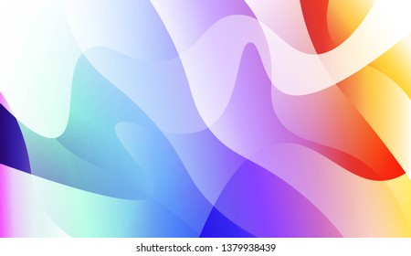 Abstract Background With Wave Gradient Shape. For Creative Templates, Cards, Color Covers Set. Vector Illustration with Color Gradient