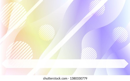 Abstract Background With Wave Gradient Shape, Line, Circle, Space for Text. For Your Design Landing Page Wallpapers Presentation. Vector Illustration with Color Gradient