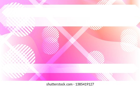 Abstract Background With Wave Gradient Shape, Line, Circle, Space for Text. For Your Design Landing Page Wallpapers Presentation. Vector Illustration with Color Gradient