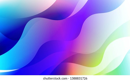 Abstract Background With Wave Gradient Shape. For Creative Templates, Cards, Color Covers Set. Vector Illustration with Color Gradient