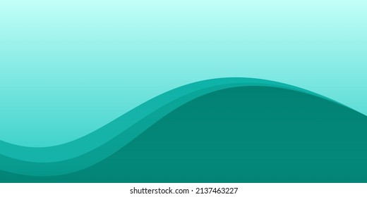 Abstract Background with wave green 