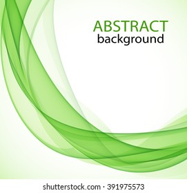 Green Waves On White Background Vector Stock Vector (Royalty Free ...