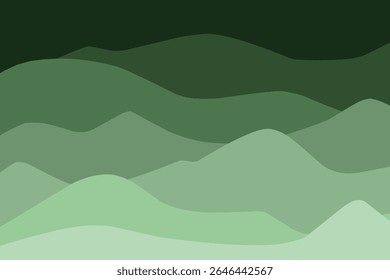 Abstract background wave Green with gradation.eps