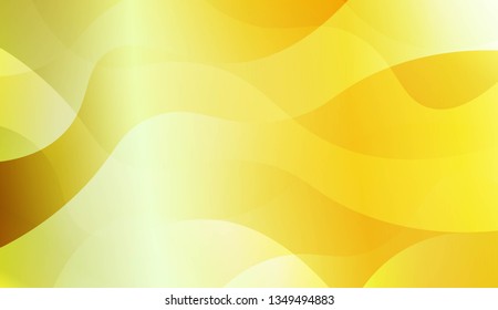 Abstract Background With Wave Green Yellow Gradient Shape. For Futuristic Ad, Booklets. Vector Illustration with Color Gradient