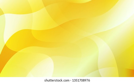 Abstract Background With Wave Green Yellow Gradient Shape. For Futuristic Ad, Booklets. Vector Illustration with Color Gradient
