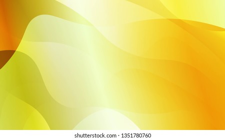 Abstract Background With Wave Green Yellow Gradient Shape. For Futuristic Ad, Booklets. Vector Illustration with Color Gradient