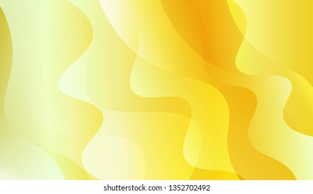 Abstract Background With Wave Green Yellow Gradient Shape. For Futuristic Ad, Booklets. Vector Illustration with Color Gradient