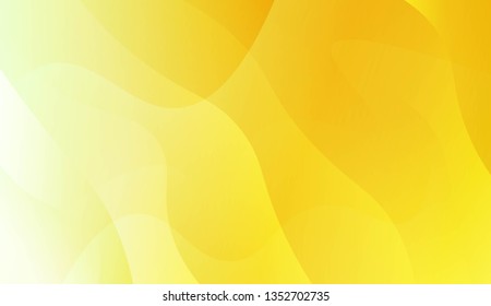 Abstract Background With Wave Green Yellow Gradient Shape. For Futuristic Ad, Booklets. Vector Illustration with Color Gradient