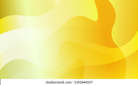 Abstract Background With Wave Green Yellow Gradient Shape. For Futuristic Ad, Booklets. Vector Illustration with Color Gradient