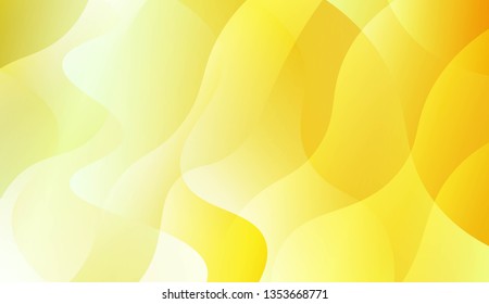 Abstract Background With Wave Green Yellow Gradient Shape. For Futuristic Ad, Booklets. Vector Illustration with Color Gradient
