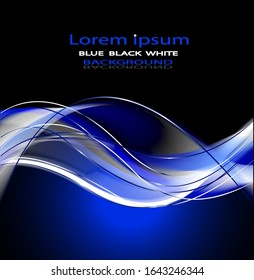 Abstract background wave image blue