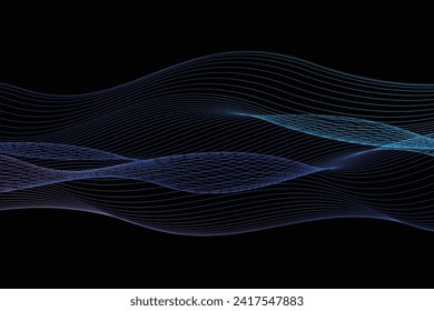 abstract background wave line curve