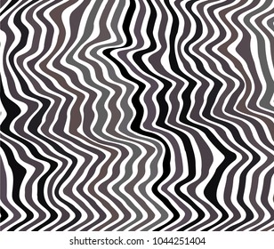 Abstract background. Wave line pattern for fabric. black-and-white Graphic vector backdrop