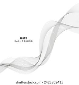 abstract background with wave lines