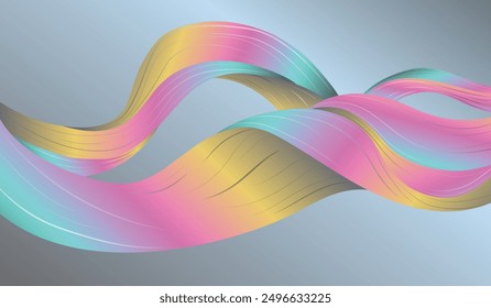 abstract background, wave lines, colorful, technological, futuristic	