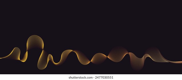 abstract background with wave lines,  Abstract wave element for design, vector design.