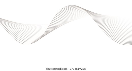 Abstract background wave lines flowing smooth curve shape mesh technology futuristic concept.	
