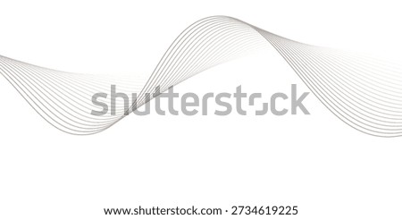 Abstract background wave lines flowing smooth curve shape mesh technology futuristic concept.	
