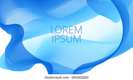 Abstract background. Wave lines gradient.