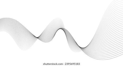 fondo abstracto de las líneas de onda sobre fondo blanco