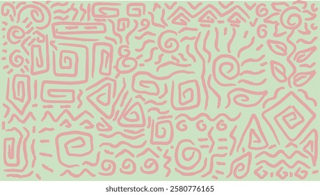 abstract background of wave lines with pastel colors